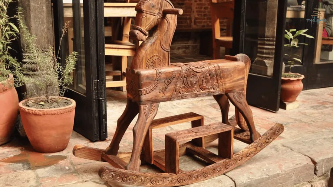 Carved wooden sculptures