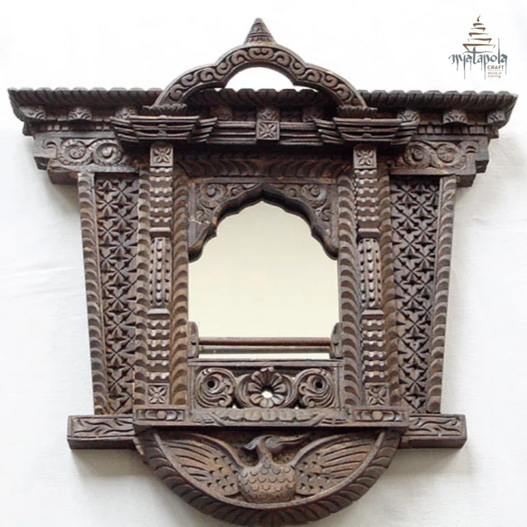 Medium Frame with Flying Peacock